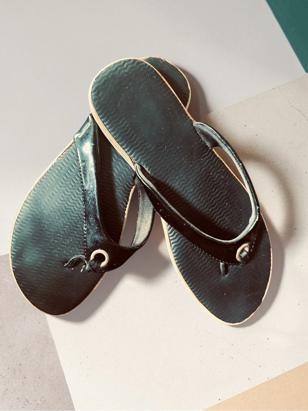 Source Unknown Black Women's Thong Sandals